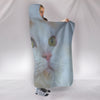 Turkish Van Cat Print Hooded Blanket