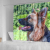 Amazing German Shepherd Dog Art Print Shower Curtains