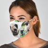 Cute Pug Print Face Mask