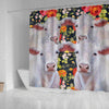 Charolais Cattle (Cow) Print Shower Curtains