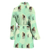 Central Asian Shepherd Dog Print Women's Bath Robe