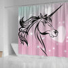 Unicorn Art Print Shower Curtain