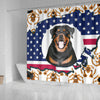 [AI Generated] Rottweiler From Washington Print Shower Curtains