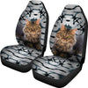 Maine Coon Cat Print Car Seat Covers