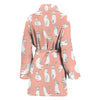 Persian Cat Pattern Print Women's Bath Robe