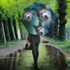 Cute Siberian Husky Print Umbrellas