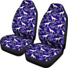 German Shepherd Dog Floral Print Car Seat Covers