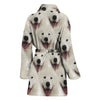 Samoyed Dog Print Women's Bath Robe