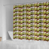 Shetland Sheepdog Pattern Print Shower Curtains
