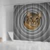 American Bobtail Cat Print Shower Curtain