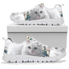 Turkish Angora Cat On Designer Print Running Shoes