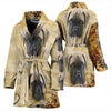 English Mastiff Puppy Print Women's Bath Robe