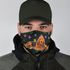 Bloodhound Dog Paws Print Face Mask