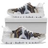 St. Bernard Dog White Print Running Shoes