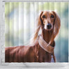 Awesome Saluki Dog Print Shower Curtains