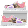 Border Terrier Floral Print Sneakers