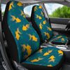 Gold Fish Pattern Print Car Seat Covers