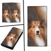 Shetland Shepherd Dog Print Women's Leather Wallet