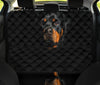 Rottweiler On Black Print Pet Seat Covers
