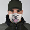 Smiley French Bulldog Print Face Mask