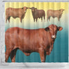 Santa Gertrudis cattle (Cow) Print Shower Curtain