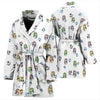 Afghan Hound Patterns Print Women's Bath Robe