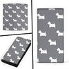 Scottish Terrier Patterns Print Women's Leather Wallet