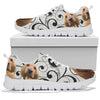 Bloodhound Dog On Designer Print Running Shoes