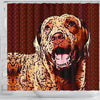 Chesapeake Bay Retriever Dog Print Shower Curtain