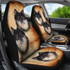 Cute Finnish Lapphund Print Car Seat Covers