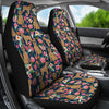 Brussels Griffon Dog Floral Print Car Seat Covers