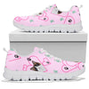 Snowshoe Cat in Heart Print Sneakers