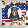 [AI Generated] Rottweiler From Washington Print Shower Curtains