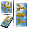 Blue-And-Yellow Macaw Print Women's Leather Wallet