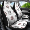 Cute Cat and Paws Print Car Seat Covers