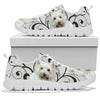 West Highland White Terrier On Designer Print Running Shoes