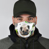 Cute Pug Print Face Mask