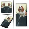 Basset Hound Dog Print Women's Leather Wallet