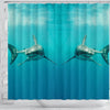 Shark Fish Print Shower Curtains