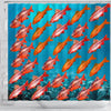 Cherry Barb Fish Print Shower Curtains