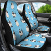 Siamese Cat On Skyblue Print Car Seat Covers