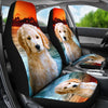 Cute Goldendoodle Dog Print Car Seat Covers