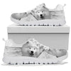 Lovely Samoyed Dog On White Print Running Shoes