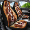 Irish Red and White Setter Print Car Seat Covers