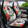 English Springer Spaniel Floral Print Car Seat Covers