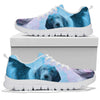 Petit Basset Griffon Vendeen On Colorful Print Running Shoes
