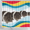 Rex guinea pig Print Shower Curtain