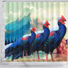 Hoogerwer Pheasant Bird Print Shower Curtains