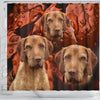 Wirehaired Vizsla Dog Print Shower Curtains