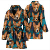 Basenji Dog Print Women's Bath Robe